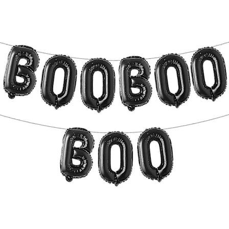 16 tum Halloween Banner Ballonger - Boo Folieballonger Partydekorationer