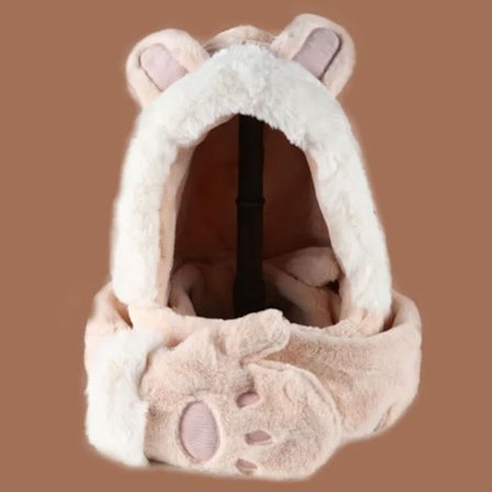 Mub-Rabbit Ører Imitert Kaninpels Lue Dame Vinterlue 2023 Kvinners Vinterhanske Halsduk