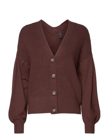 Yaspelio Ls Knit Cardigan - Pb Brown YAS