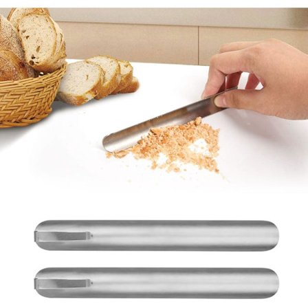 Bøyd manuell smulefanger, bøyd smulefanger i rustfritt stål