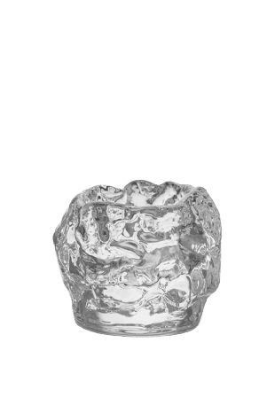 Kosta Boda Ljuslykta Snowball Dekoration Transparant H: 6cm