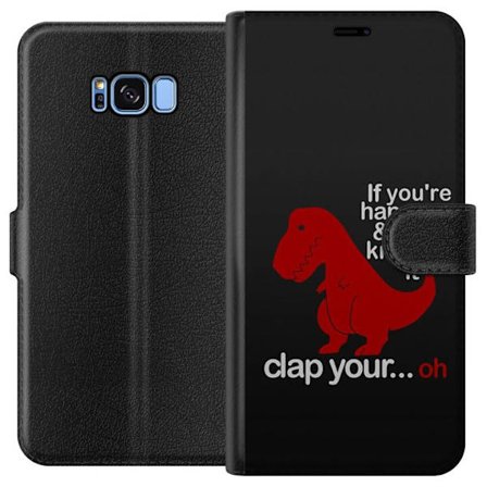 Yhteensopiva Lompakkokotelo Samsung Galaxy S8 Dinosaurus