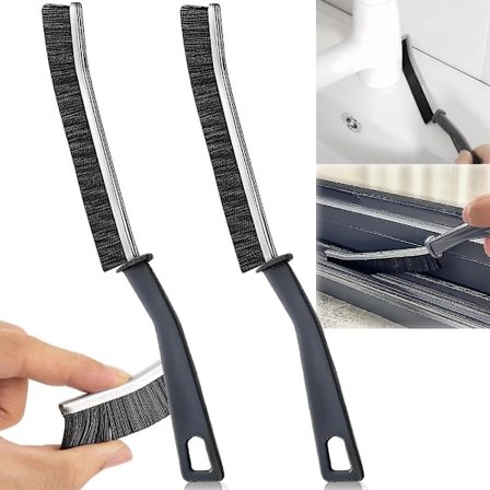 Badekar Gap Rengjøringsbørste, Sprekk Gap Rengjøringsbørste, Hard-børstet Sprekk Rengjøringsbørste(2stk)