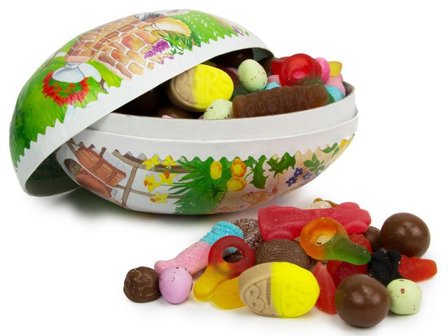 KARAMELLO Påskägg 18cm lösviktsgodis 680g - Lyreco - Kök och servering - Ätbart - Godis och choklad