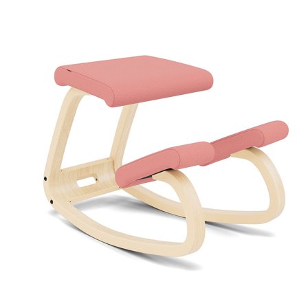 Varier Furniture Variable - Pink Polyester - Natural base