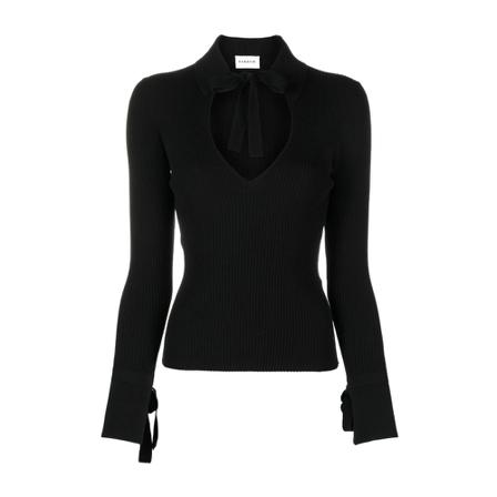 P.a.r.o.s.h. Round-neck Strik Sort, Dame Striktrøjer