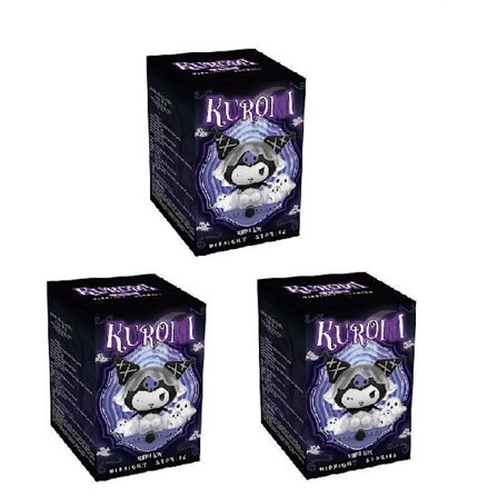 Sanrio Kuromi Dark Night Story Blind Box Leksaker - Söta anime figurer & skrivbordsdekorationer Present