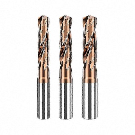 3 st Massiva Volframkarbidborrar för Metall 3.0-5.0mm Diameter