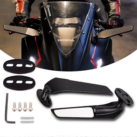 Kompatibel med Suzuki GSXR 1000 750 600 GSX650F GSX-R Motorcykelspejle Modificeret Vindvinge Roterende Bakspejl Motorcykel-Perfekt