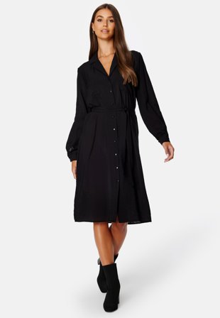 Object Collectors Item - Seline L/S Shirt Dress - Black