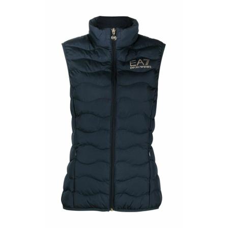 Emporio Armani Ea7, Vests Blauw, Dames, Maat:M,print