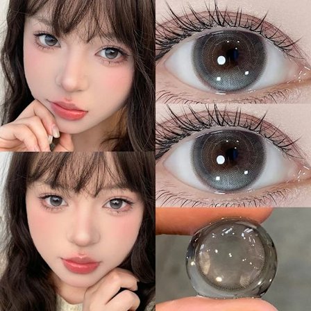 DUOXIU 2 st Blå Linser Colorcon Koreanska Linser Färgade Kontaktlinser Mode Linser Kosmetiska för Fest Smink Koreanska 14.2mm