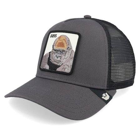 Goorin - Cinza trucker Boné - Boss Oil Grey A-Frame Trucker @ Hatstore
