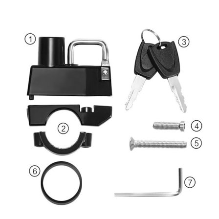 Hjelmlås Sikkerhedslås TYPE A TYPE A