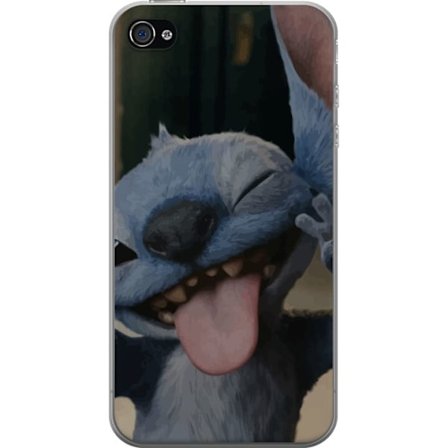 Kompatibelt Mobildeksel til Apple iPhone 4 Stitch Søt Alien - Blå Favoritt fra Ytre Rommet