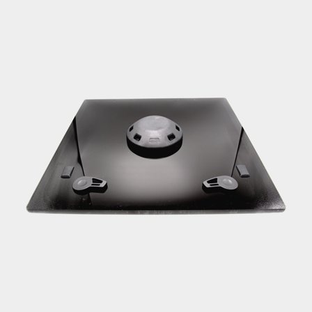 Escotilha de convés Lewmar Flush 2G 60, com haste, com ventilador 95°, 507 x 507 mm (medida de corte), 577 x 577 mm (medida externa), preto/cinza 