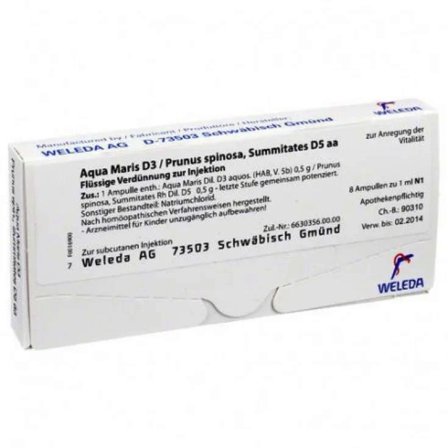 Weleda Aqua Maris D3 Prunus Spinosa 8 Fiale