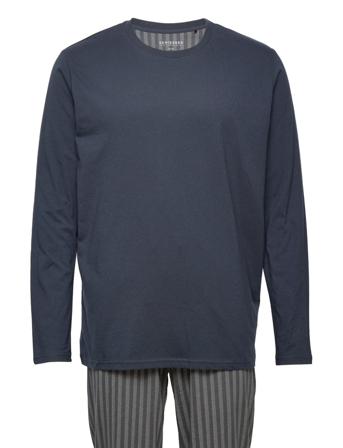 Pyjama Long Pyjamas Multi/mønstret Schiesser