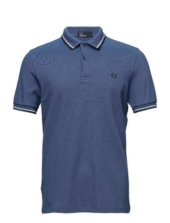 Twin Tipped Fp Shirt Polos Short-sleeved Blå Fred Perry