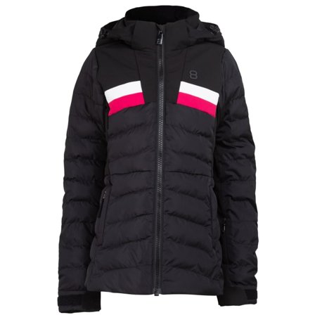 8848 Altitude Junior Carey Jacket Children lined ski jackets Black 130