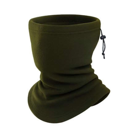 Fleece Halsvarmer Skjerf Ensfarget Justerbar Snøring Varm Polar Fleece Ride Ansiktsbeskyttelse Kaldt Vær Skjerf