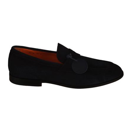 Santoni, Flat shoes Zwart, Heren, Maat:40 EU