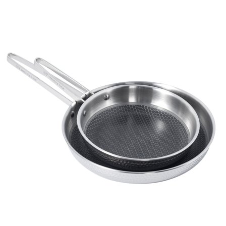 Vargen & Thor KROMA.DUO stekepannesett 28 cm & 22 cm' - 'Stål/krom