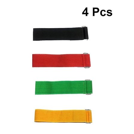 4 Pcs Legged Race Bands Elastic Tie Rope Strap Band For Kids Adults Birthday Team Party Relay Race Game Backyard