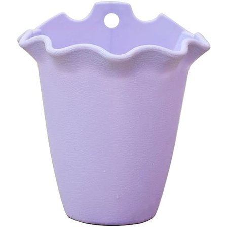 Hængende Planter Væghængt Planter Plast Blomsterkrukker Plante Dyrket Bassin 6 Farver Havepotte med Krog, Hængende Potter til Balkon Vindueskarm Have