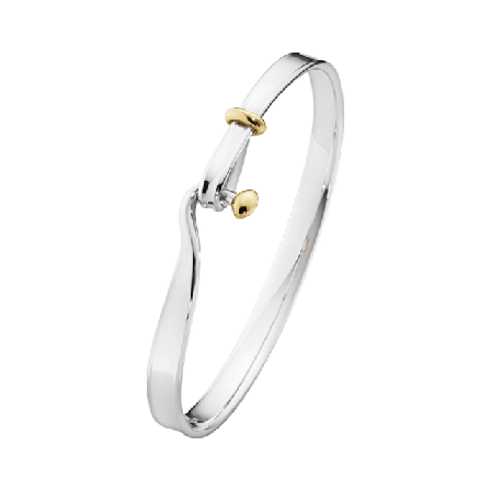 Georg Jensen TORUN ARMRING 204 SILVER/ GULT GULD Armband Dam Silver L