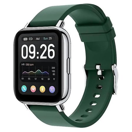 P32 Smartwatch Fitness Stegräknare Hälsa Puls Sömnmonitor IP67 Vattentät Herr Dam Sportklocka För Android Ios Grön