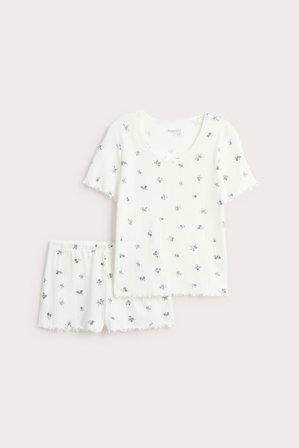 Kappahl | Zestaw piżamowy z wzorem pointelle | Ciemnoniebieski