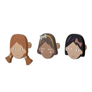 Bloomingville 3-Pack Brown Rosalia Hooks One Size - Storage - One size - Brown