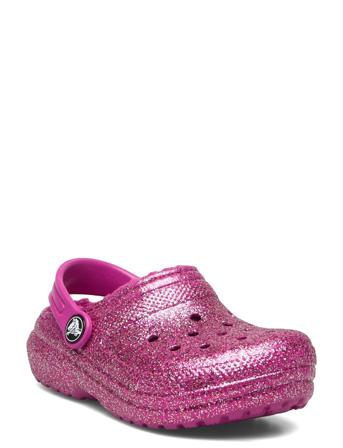 Classic Lined Glitter Clog T Pink Crocs