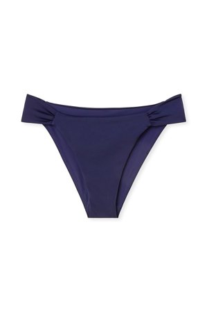 NA-KD - Bikinitruse med rysjer - Bikinier - Marineblå - S (EU 34-36)