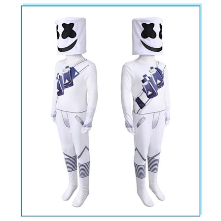 Halloween DJ Marshmello-genser dress elektronisk musikk rollelek sceneopptreden