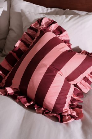 Jotex - 50x50 Cm Putetrekk Rosa/vinrød - FREDDIE - Kjøp Pynteputer & trekk hos Jotex