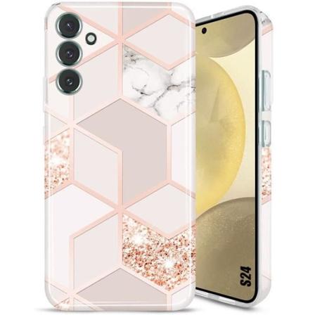 Etui til Samsung Galaxy S24, Slim Letvægts Blødt stødsikkert beskyttelsescover Pink