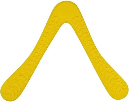 Fiboo m Boomerang 28 cm Gul