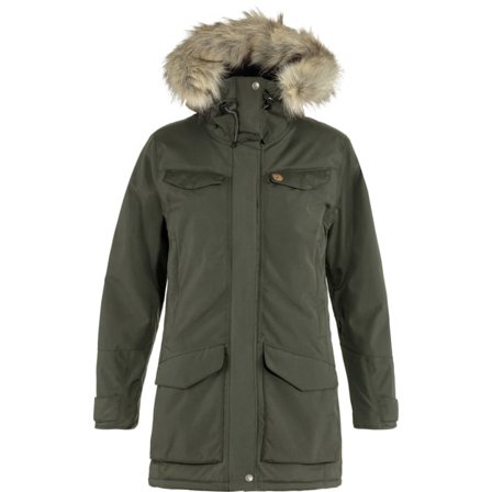 Fjällräven Dam's Nuuk Parka in Deep Forest | Size: 2XS, Hydratic/Supreme Microloft