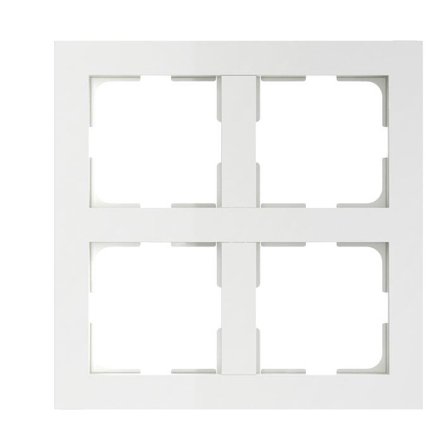 ELKO Plus Multiramme 2x2 hull polarhvit