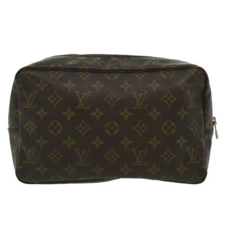 Louis Vuitton Vintage, Brown Canvas Louis Vuitton Trousse Toilette Bruin, unisex, Maat:ONE Size