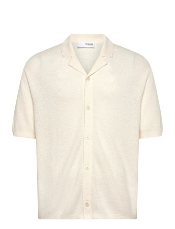 Selected Slhtelum Ss Knit Relaxed Resort Cardigan - Cream - XL