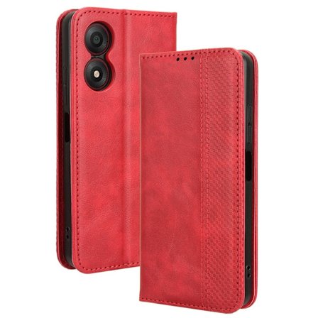 Bofink Vintage läder ZTE Blade A34 fodral - Röd