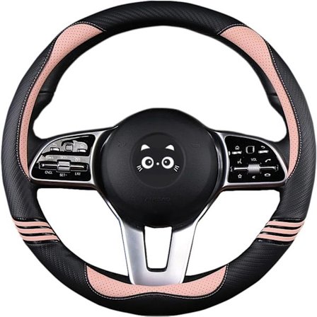 Søt rattdeksel for kvinner, karbonfiber & perforert, ZQKLA