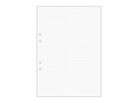Lösblad A4, vitt 70g hålat papper, rutat 5x5mm 500/fp - Lyreco - Skola och förskola - Förbrukning skola häften - Lösblad och arbetsblad