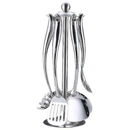 6 stk. Køkkenredskaber Sæt 304 Rustfrit Stål Kogegrej