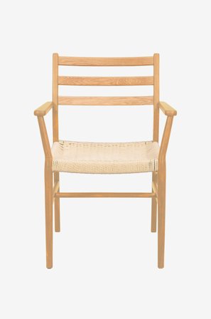 Rowico Home - Harlan stol med armlæn, 2-pak - Natur - Stole med armlæn - Fra Homeroom