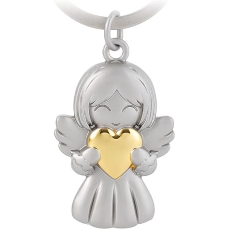 (gul) Lykkelig engel nøkkelring Lucky Pendant