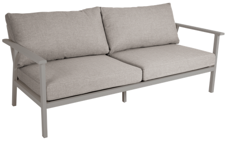 Brafab Samvaro Low Soffa 2,5-sits Khaki/Sand, Utemöbler